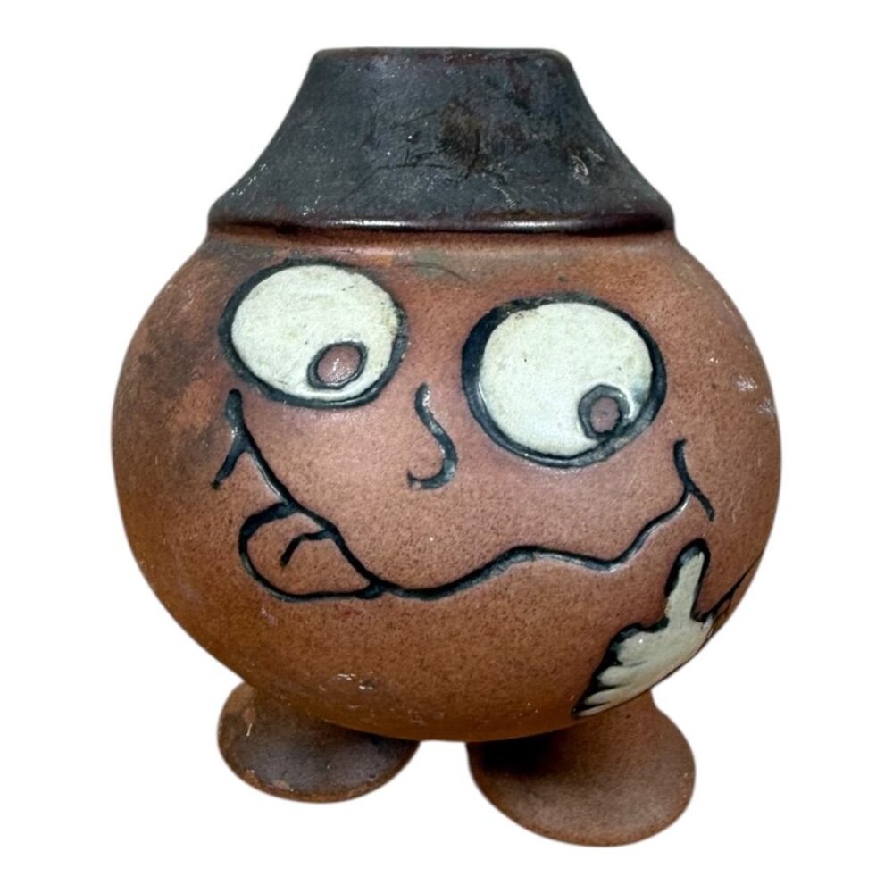Funny Face California Pottery Vase